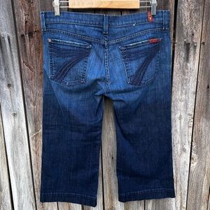 7 For All Mankind Dojo Crop Jean Blue 30